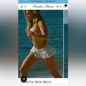 Frankie’s bikinis swim skirt